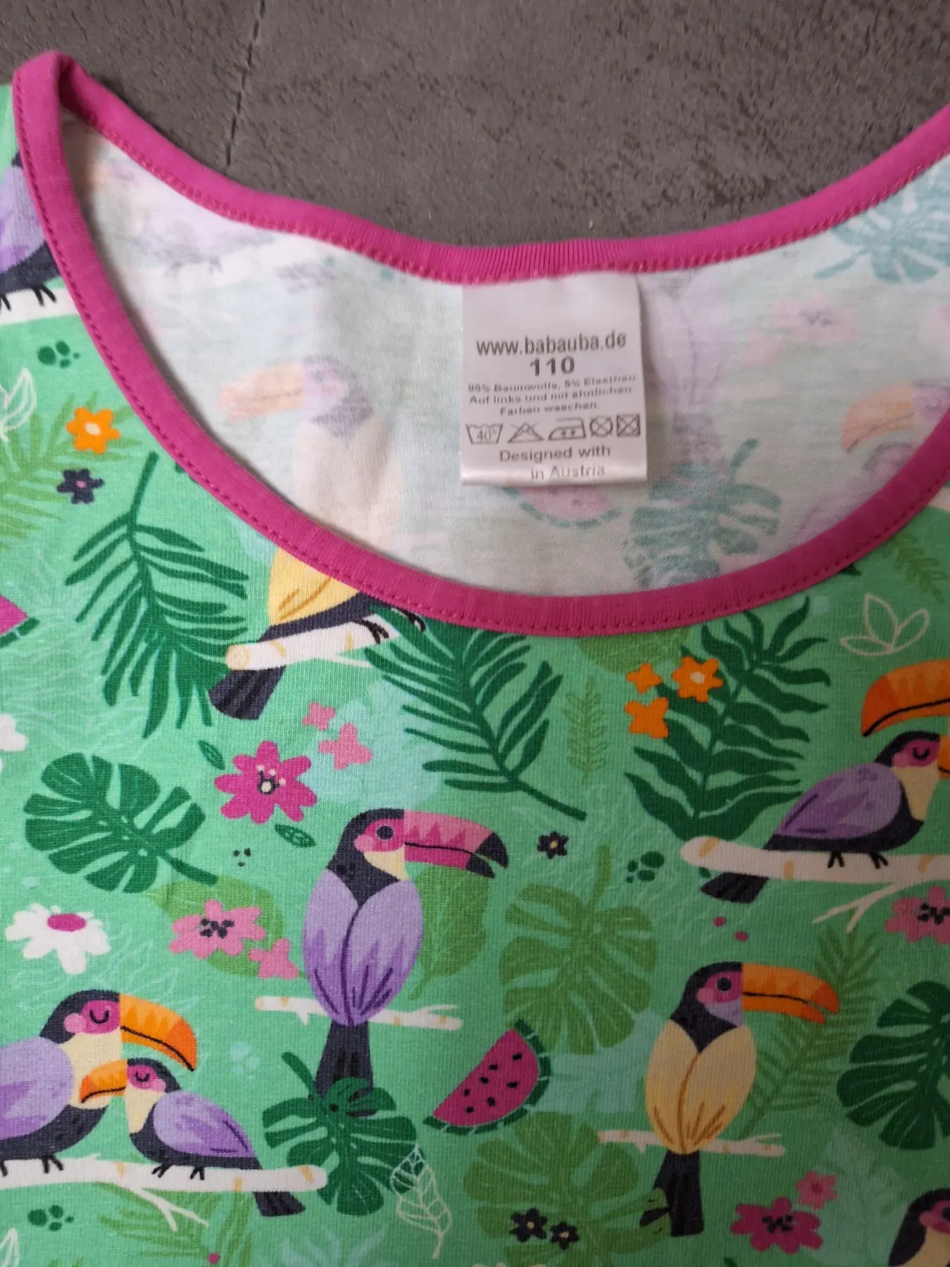 Babauba LMS Kleid Trägerkleid Tucan
