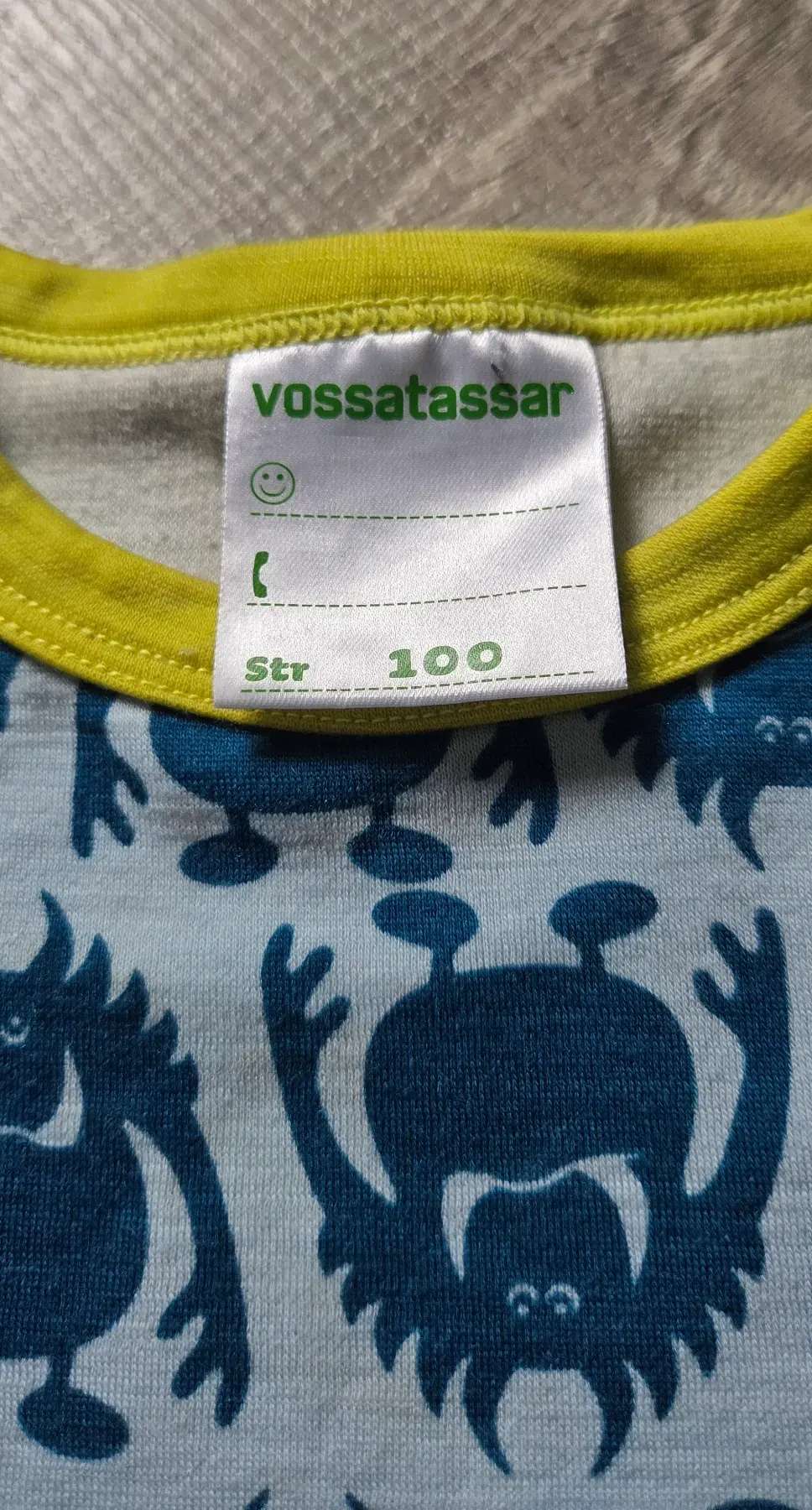 Vossatassar Longsleeve Wolle/ Baumwolle Gr. 100