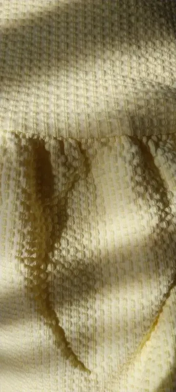 H&M Neues gelbes Kleid mit Waffelstruktur