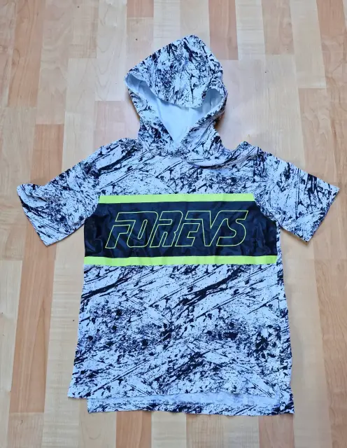 H&M Neon Graffiti Hoody Shirt 9-10y 140
