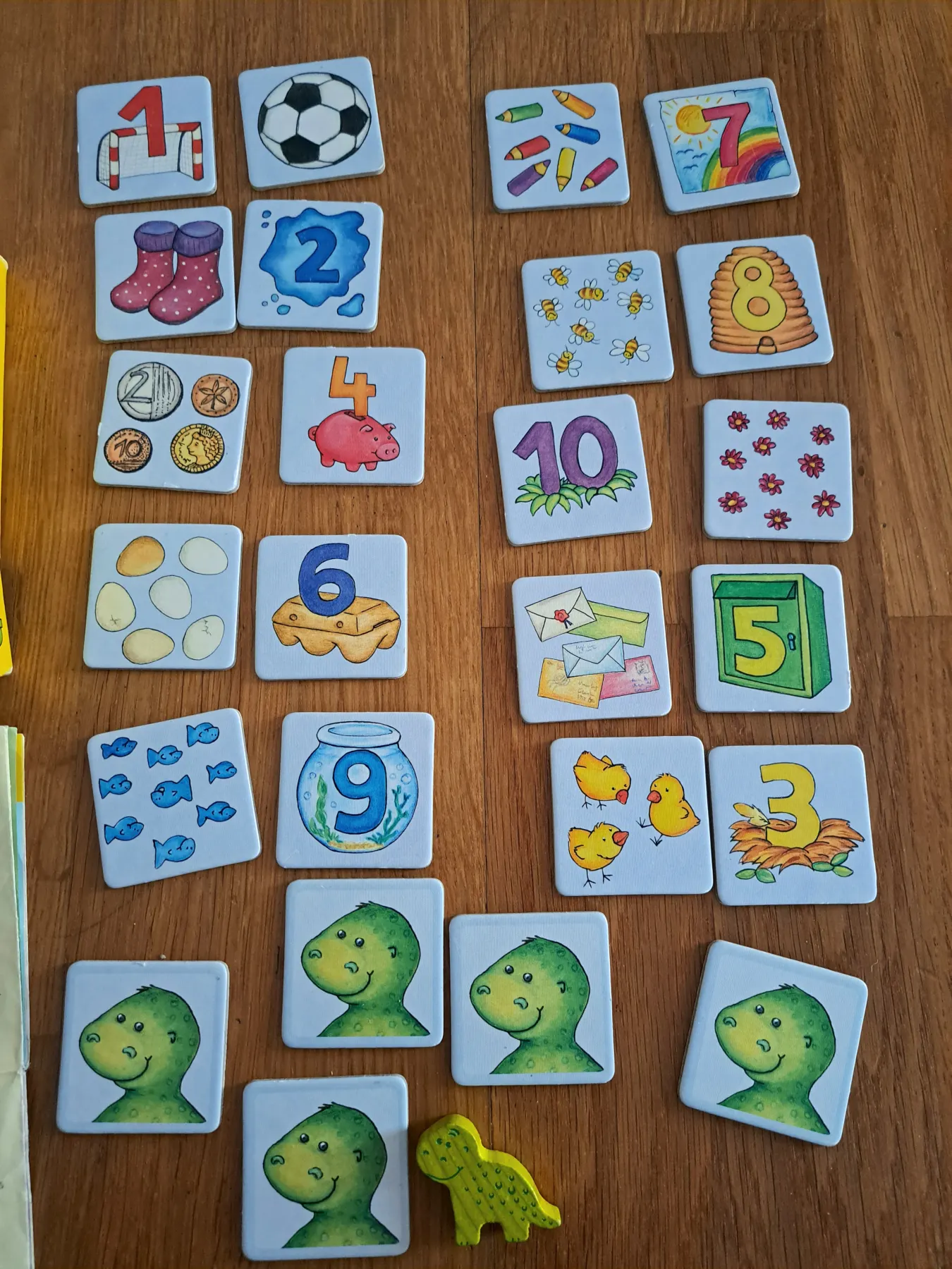 Zahlendino haba Zahlenspiel 1-10 ab 3 Jahren Holzdino Memory