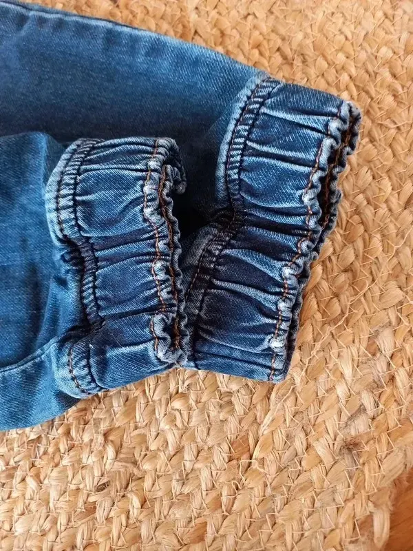 Yigga Jogger Jeans Gr 152 Junge, Hose, Gummizug, blau