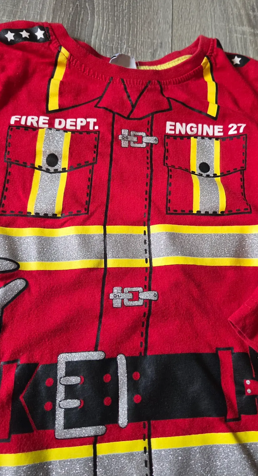 Set 3 Longsleeves/ Polizei, Feuerwehr, Pirat Gr. 110
