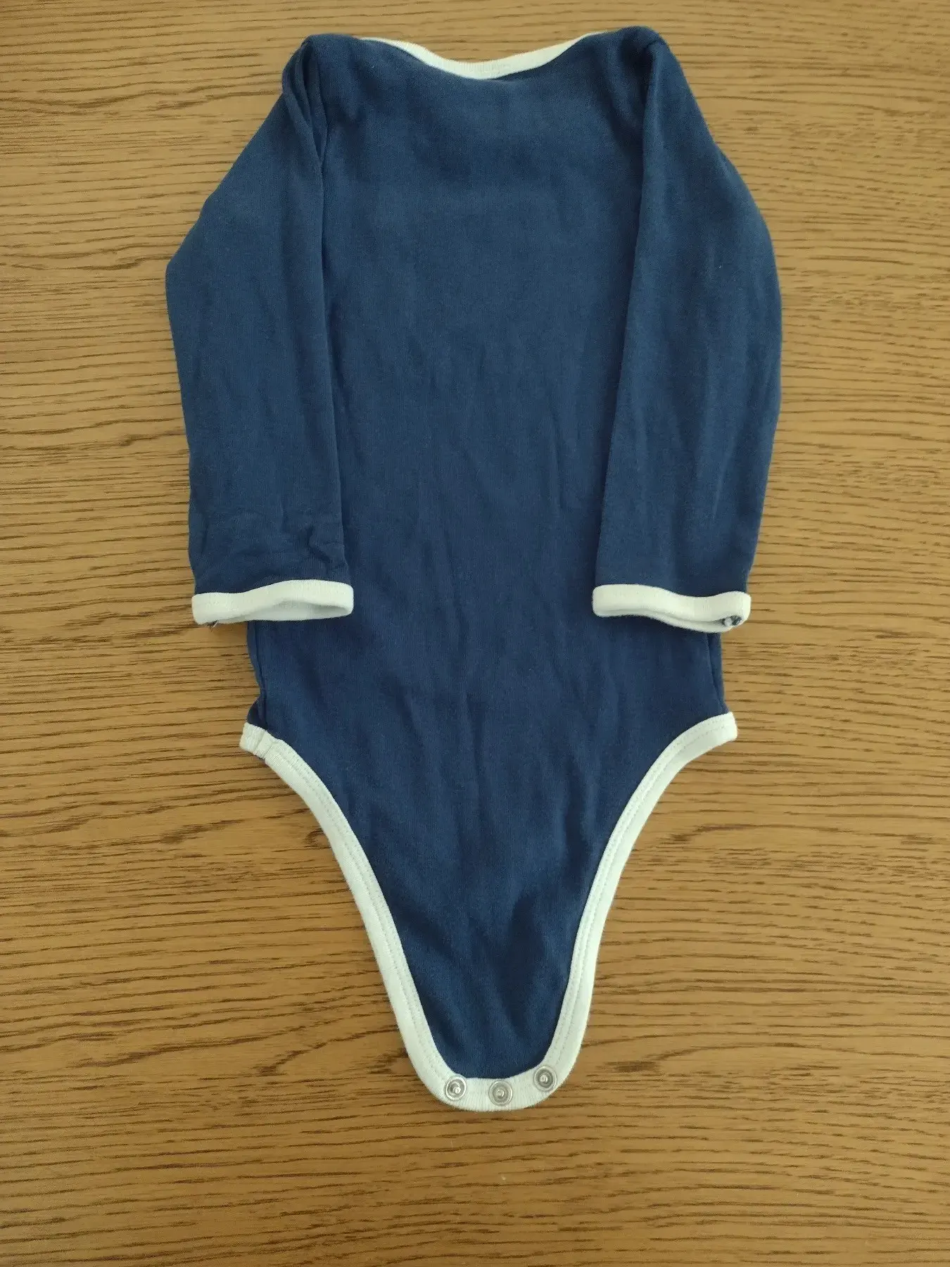 Langarmbody blau Snoopy-Did someone say food ? 86/92 Peanuts