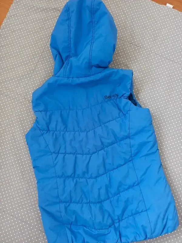 Bench Steppjacke Gr 164, Weste ärmellos, Mädchen, blau, Herbst