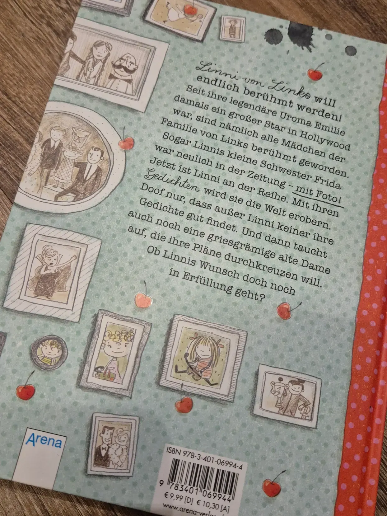 Buch "Linni von Links - Berühmt mit Kirsche obendrauf", Alice Pantermüller