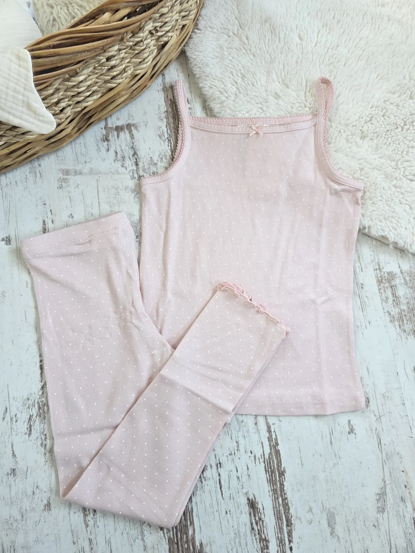 Gerippter 2-teiliger Pyjama H&M 110/116