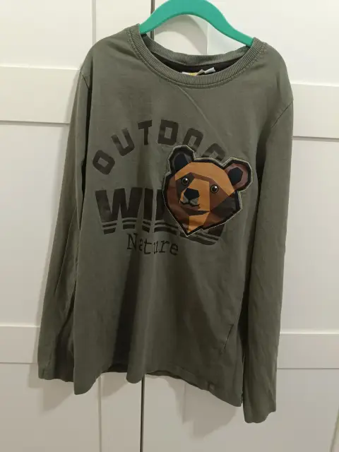 Langarmshirt Bär - Kinder