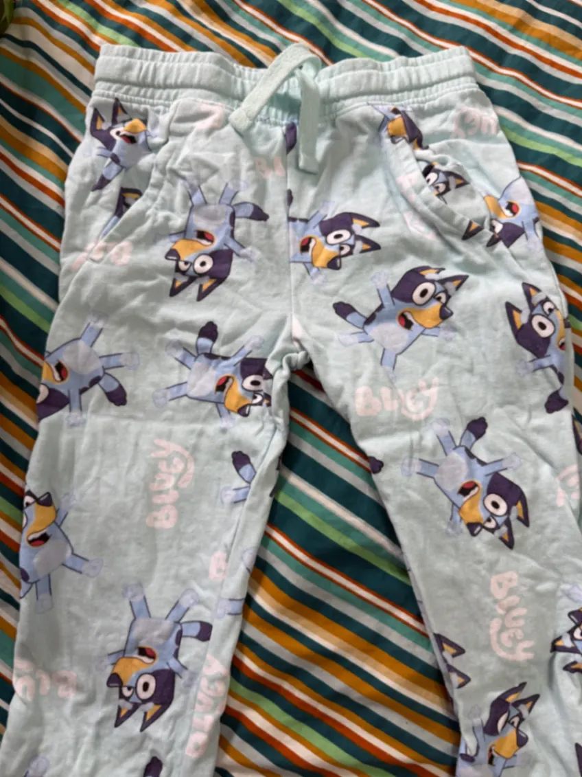 bluey blaue bluey jogging hose größe 122