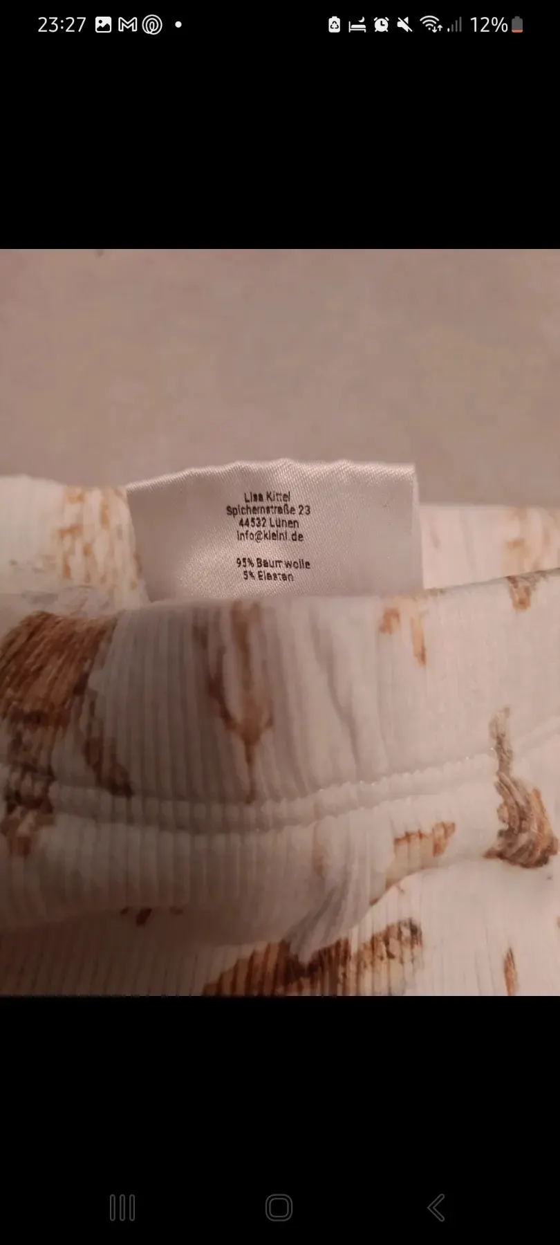 Hose kurz Größe 68