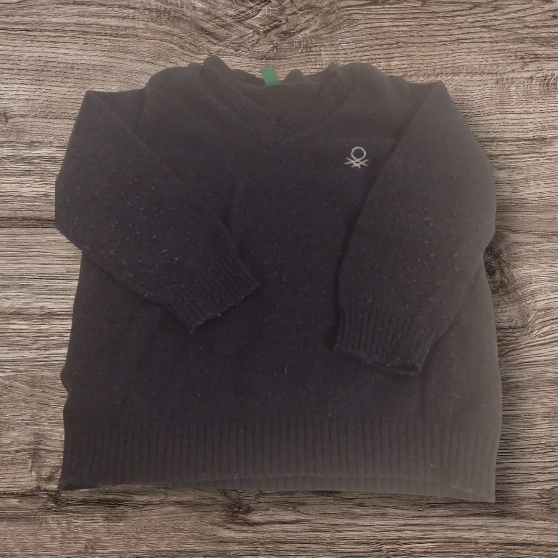 Pullover Kaschmiranteil blau 80 Benetton