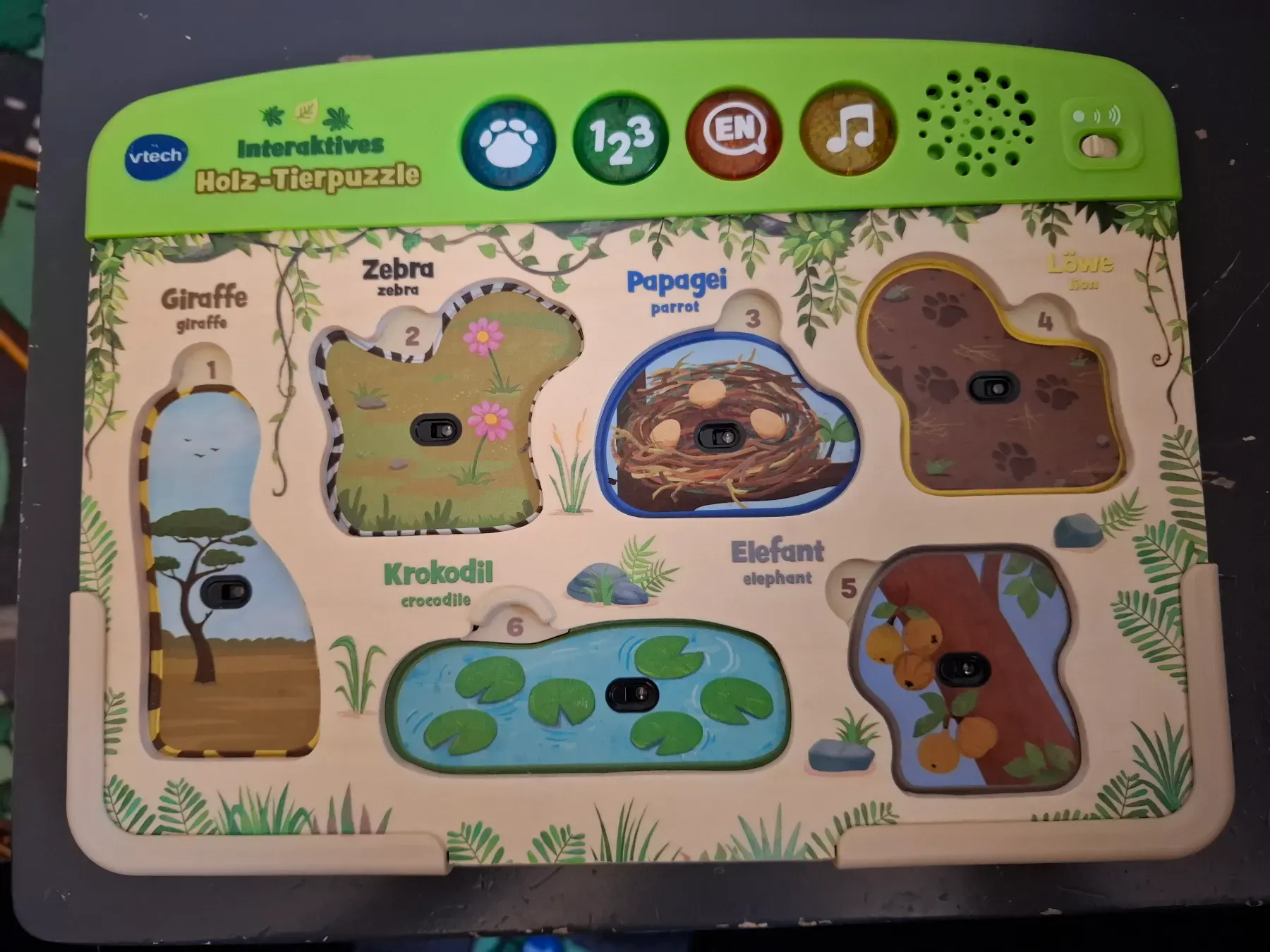 Vtech Holzpuzzle Board mit Sound
