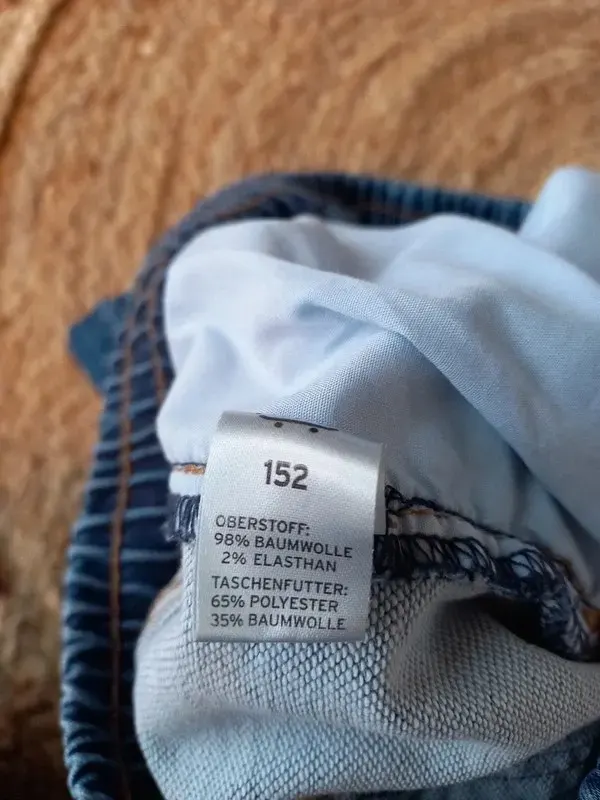 Yigga Jogger Jeans Gr 152 Junge, Hose, Gummizug, blau
