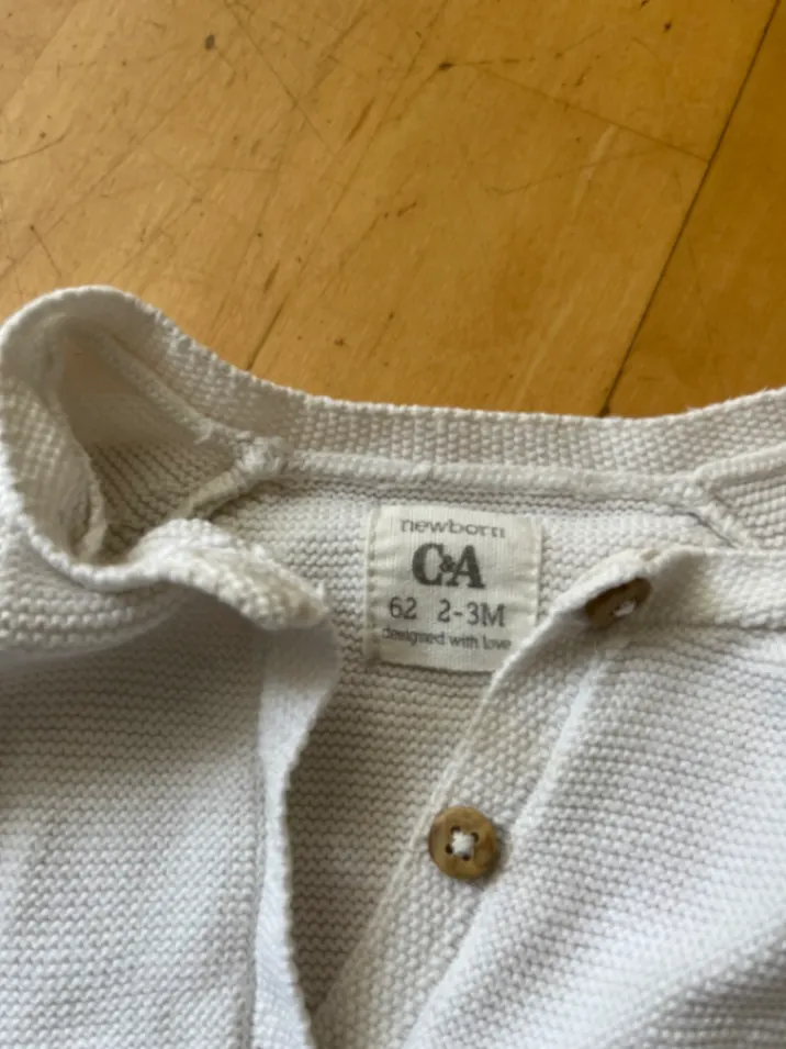 Weißes Babyset von C&a in Größe 62