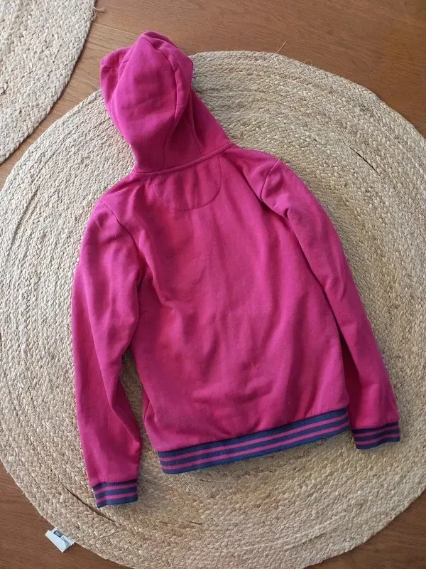 Engelbert Strauss Hoodie Sweatjacke Gr 146/152 Mädchen, pink, Beere, Jacke