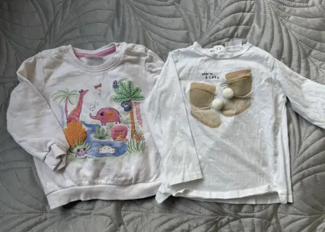 Pullover / Langarmshirt / Longsleeve, Mango, Kik, Gr.92