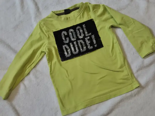 Paillettenshirt Langarmshirt, Jungen, grün, Kiki & Koko, Größe 110