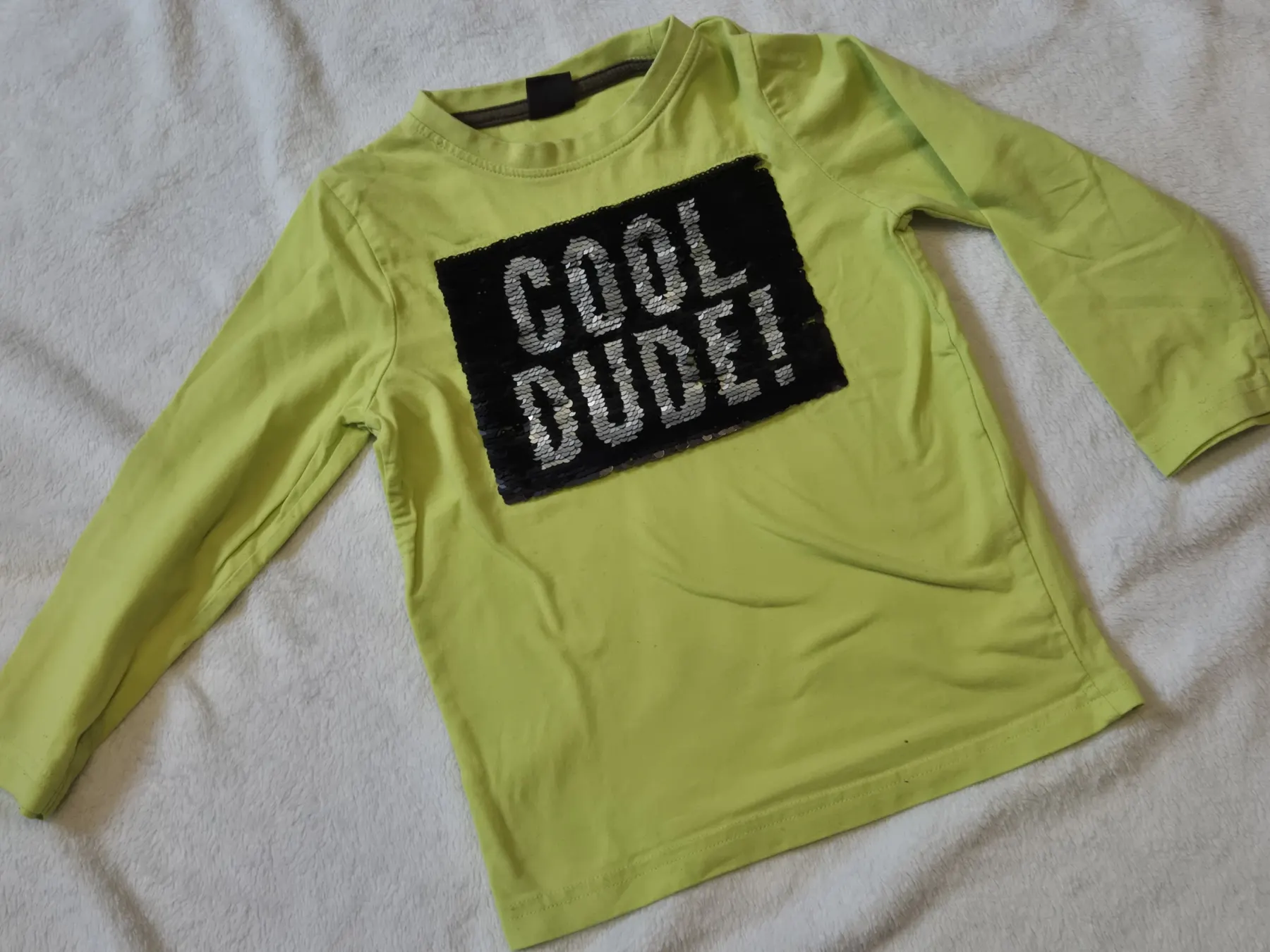 Paillettenshirt Langarmshirt, Jungen, grün, Kiki & Koko, Größe 110