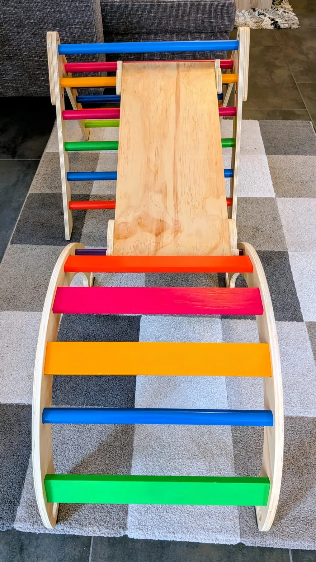 3 teiliges Klettergerüst bunt