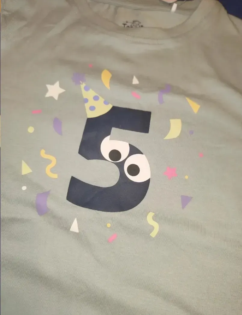 5. Geburtstag T-Shirt Größe 122 Topolino