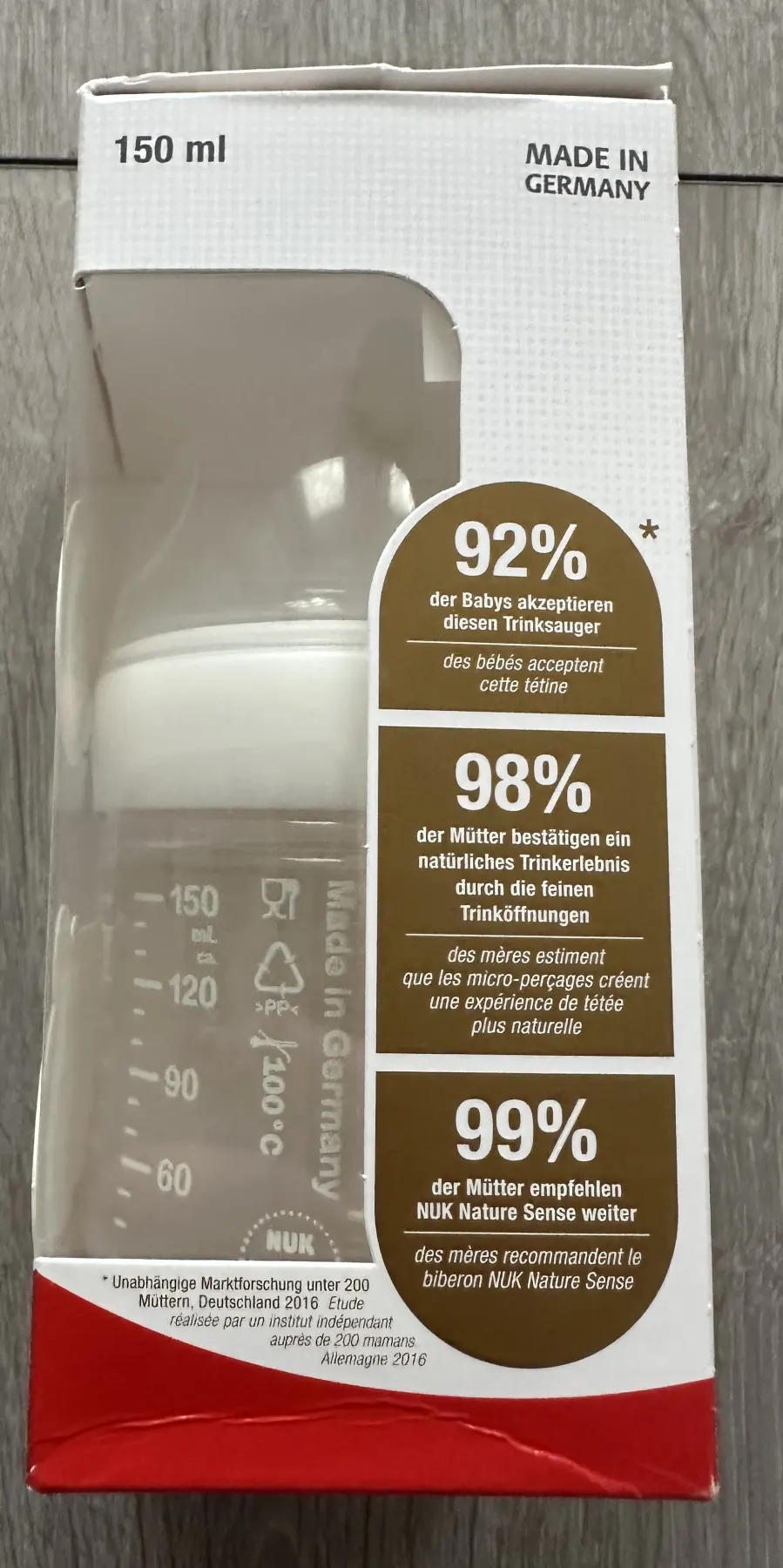 Flasche Babyflasche NUK Nature Sense