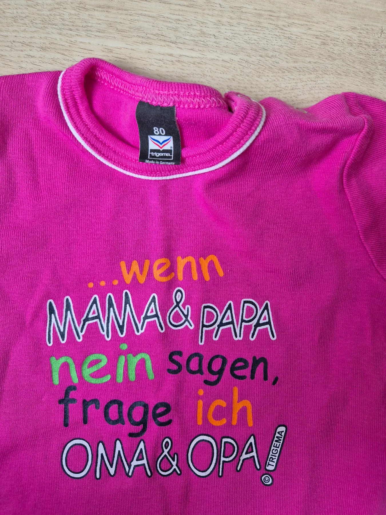 Trigema T-Shirt Größe 80