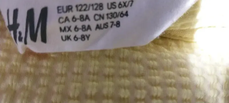 H&M Neues gelbes Kleid mit Waffelstruktur