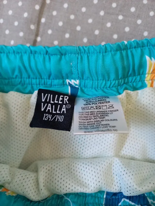 Villervala Badeshorts Bermuda Gr 134/140, blau, Sterne, Sommer Junge