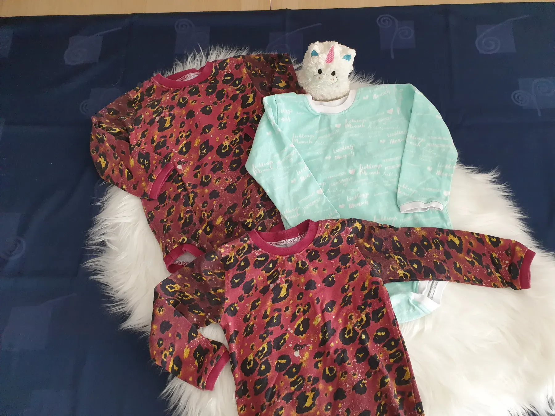 Bodys, langarm handmade - Gr. 86