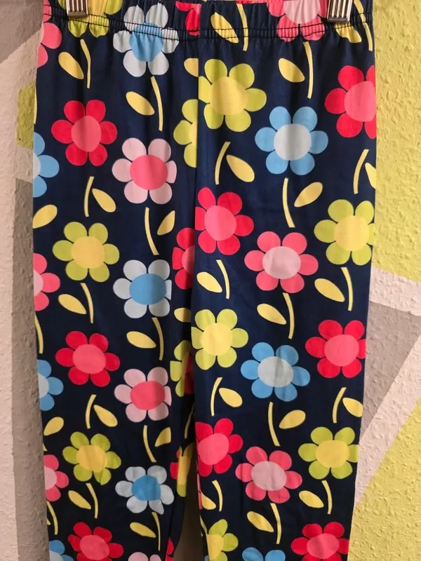 Leggings Blumen Gr. 150