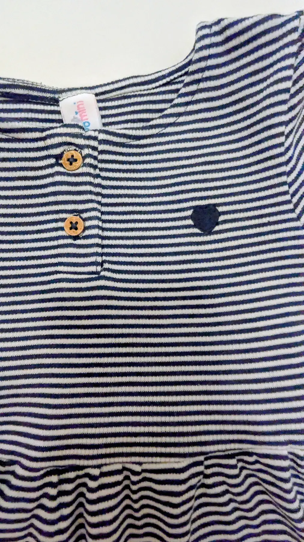 Süßes Topomini Kleid – Gestreift – Marine/Weiß – Gr. 86