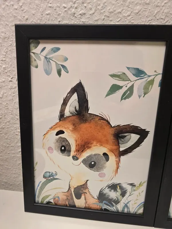 3 Bilder Deko Tiere