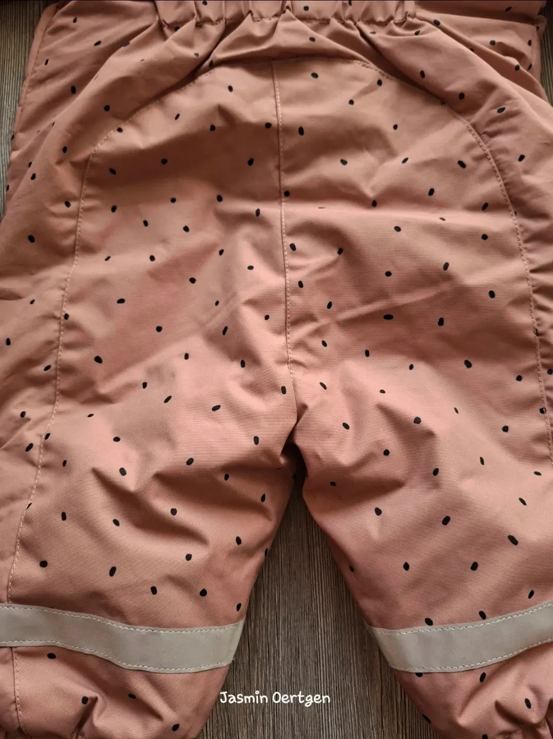 Baby Schneeanzug | H&M | Gr. 68 | Altrosa mit Punkten