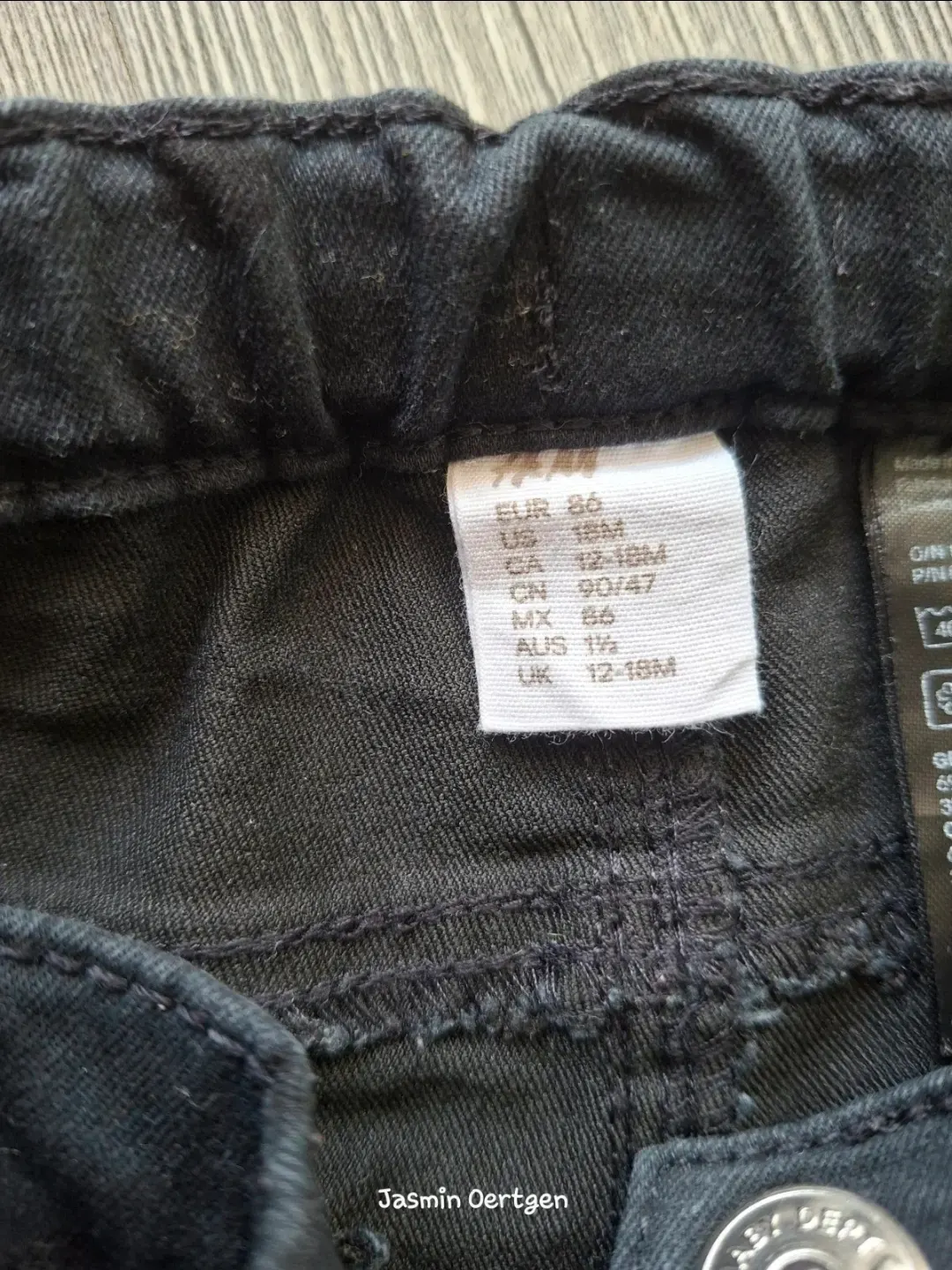 Jeans Hose mit Punkten  | H&M | Gr. 86