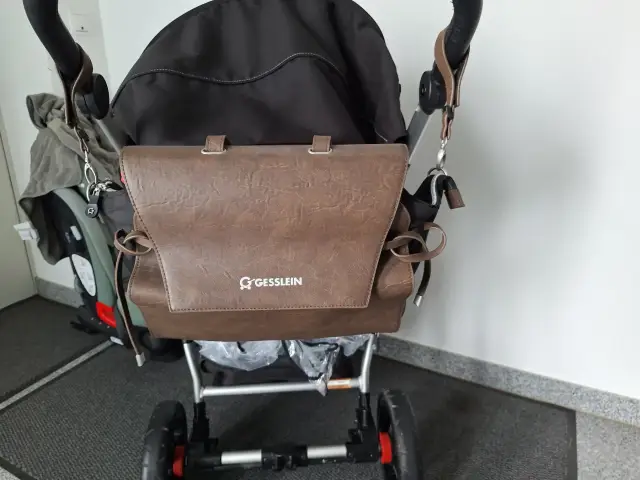 Wickeltasche Gesslein Leder Farbe Tabak