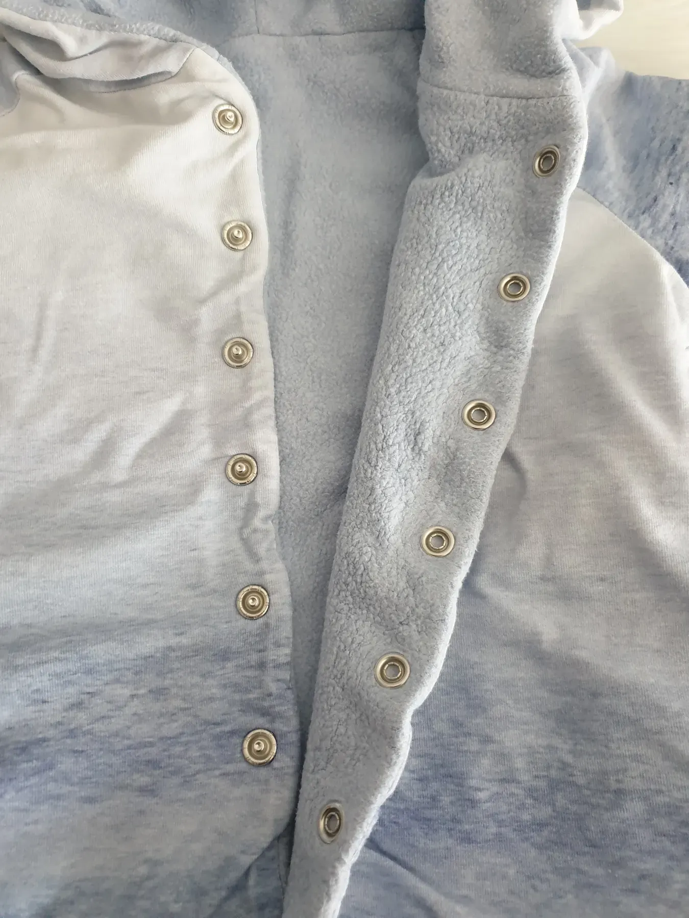 Jacke handmade mit Pinguinen - Gr. 74/80