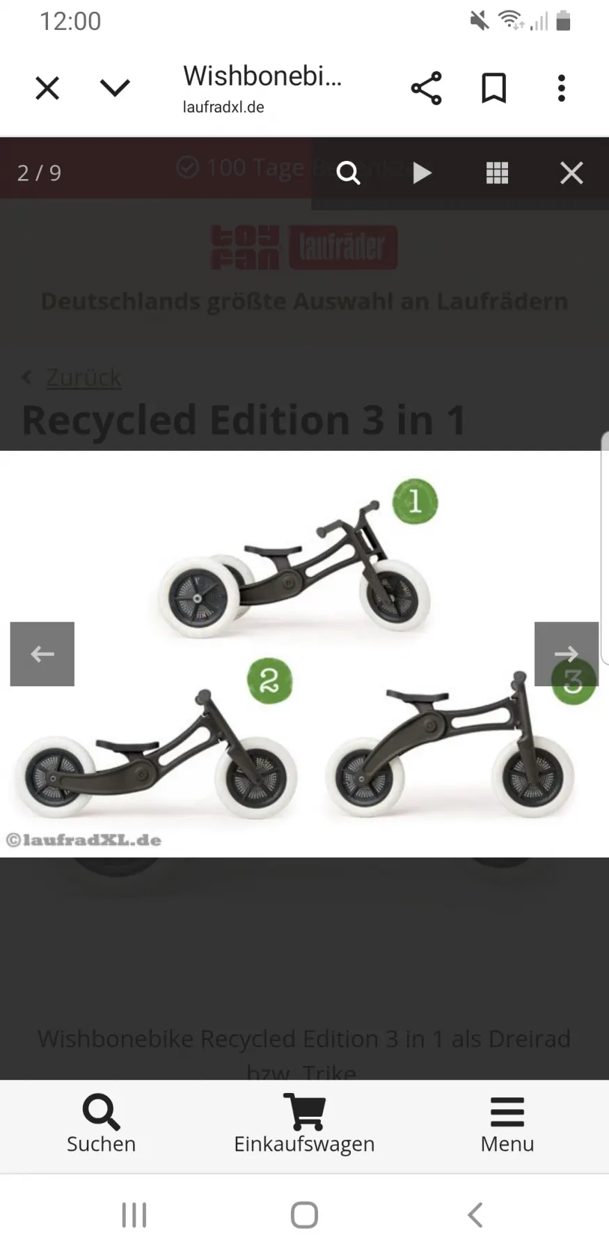 Wishbonebike Recycled Edition 3 in 1