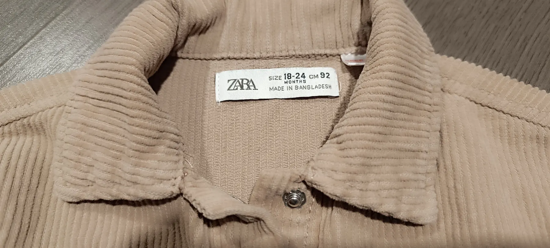 Zara leichte Cord Jacke gr 92