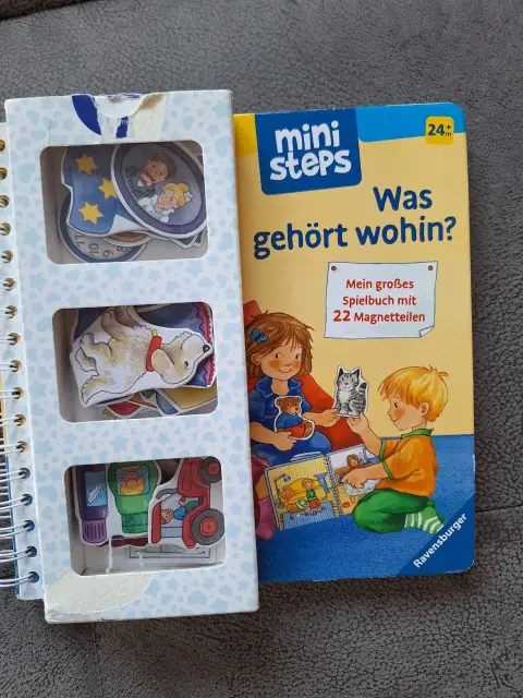 Was gehört wohin? Mini Steps Spielbuch mit Magneten