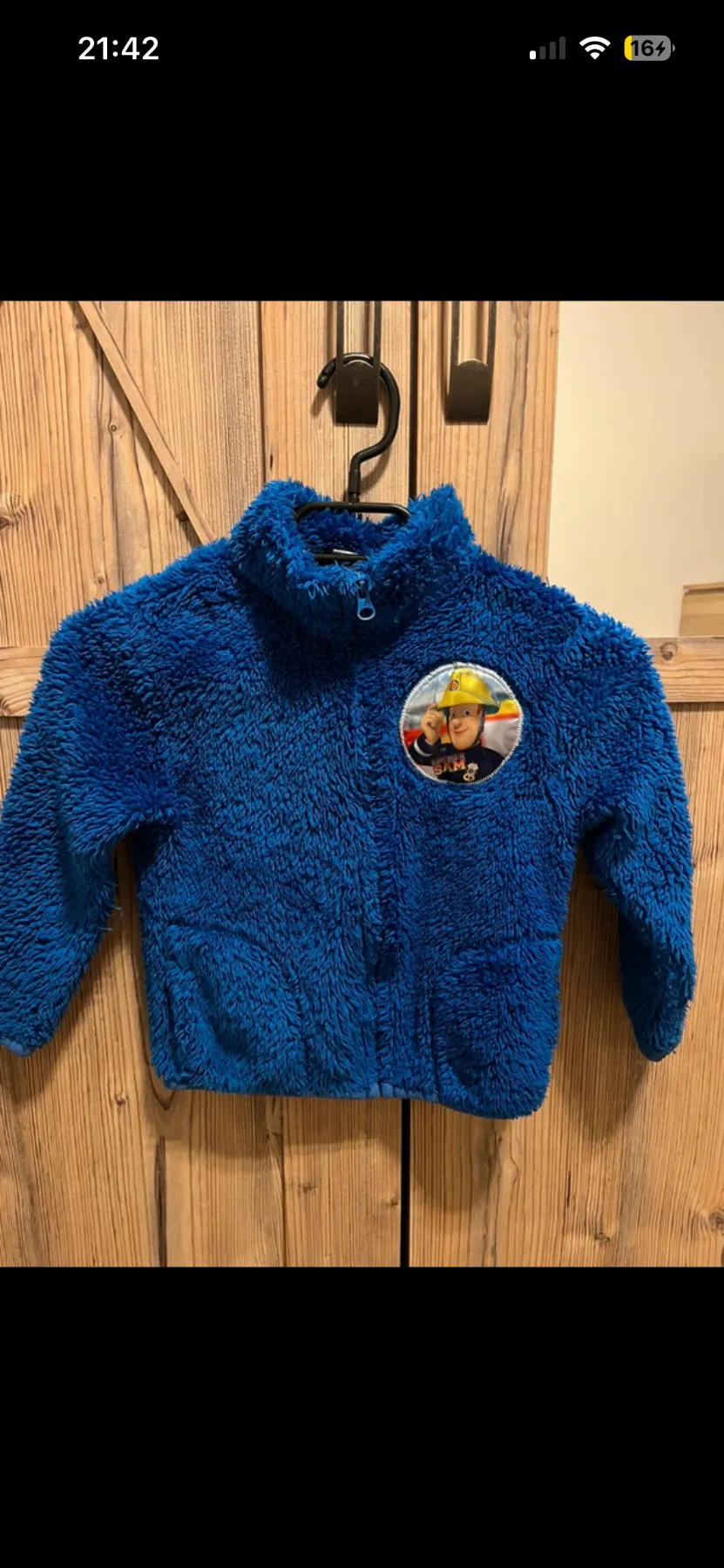 Sweatshirtjacke Feuerwehrmann Sam Gr.104