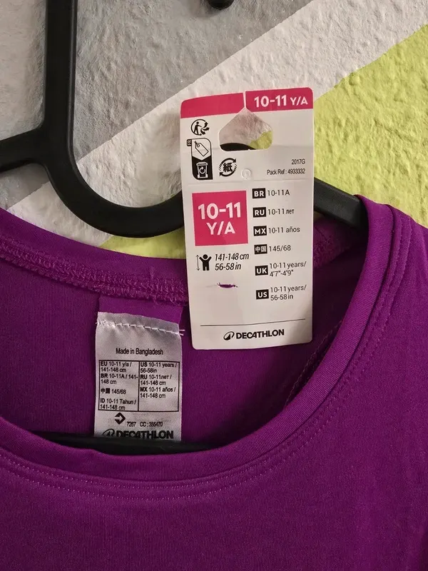 Sport Tanktop Decathlon 10-11Y 141-148cm
