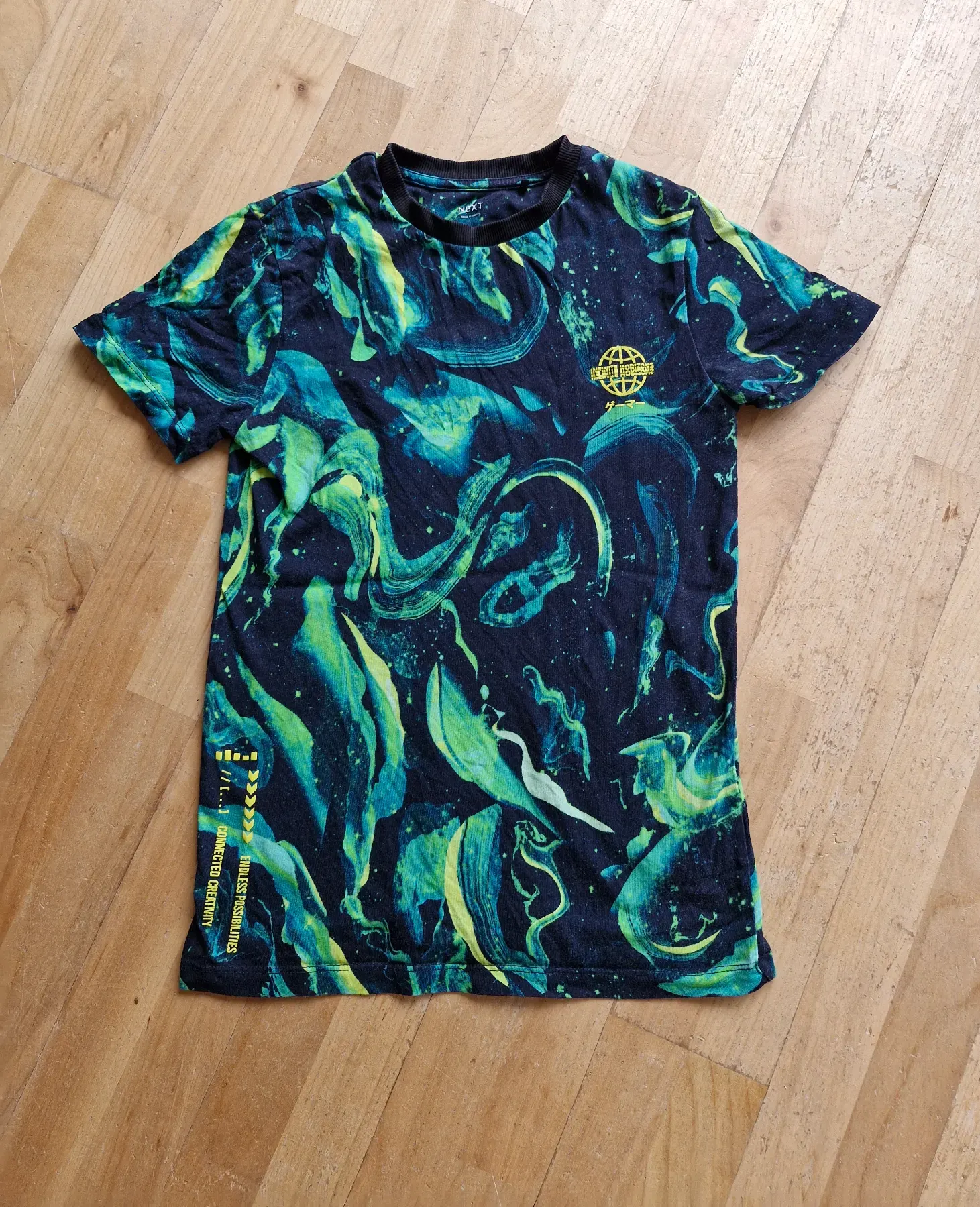 Next Marble Shirt grün 146 11y