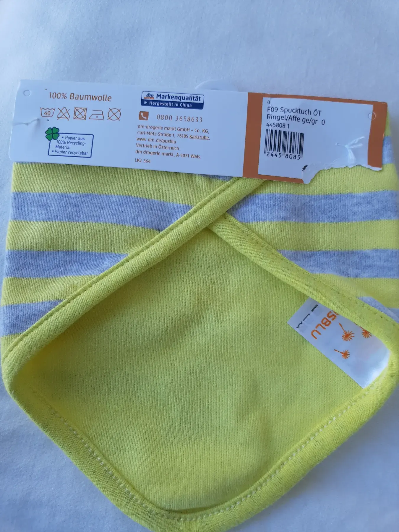 pusblu Halstuch Spucktuch  NEU