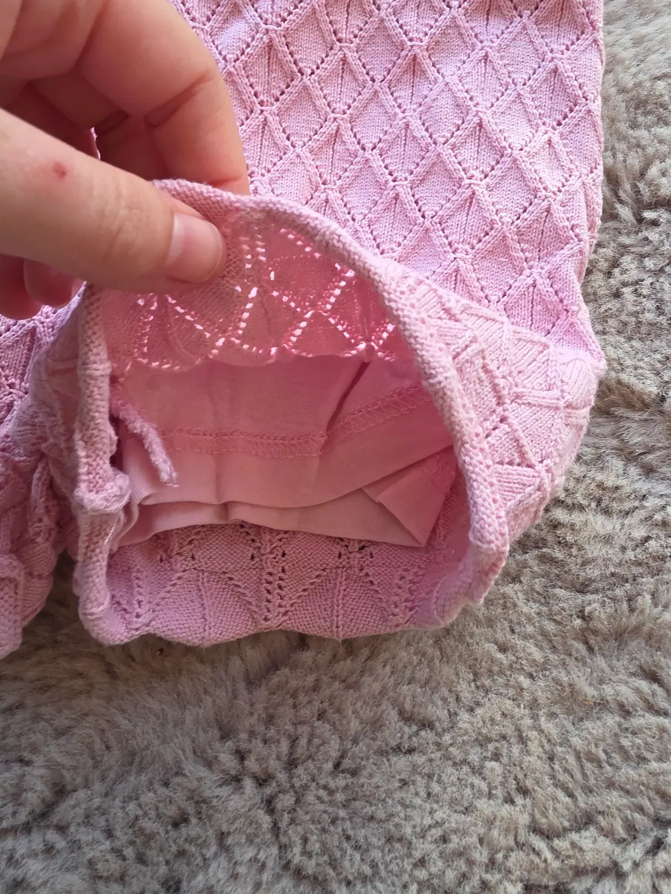 rosa shorts Strick Strickshorts 80