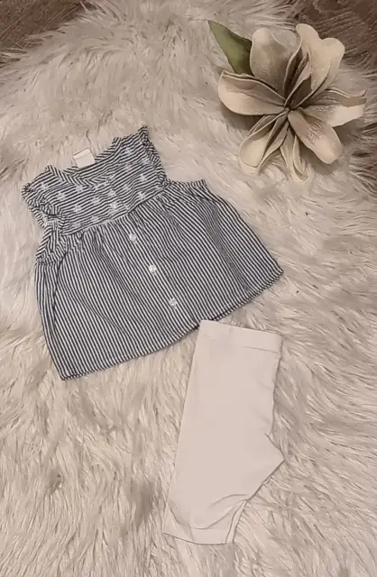 Sommerset Baby Mädchen Gr. 68 2-teilig bestickt/Blumen