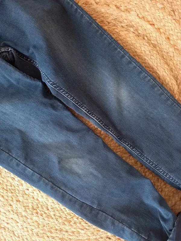 Vertbaudet Thermo Jogger Jeans Gr 152, Junge, Hose, gefüttert,navy, Winter