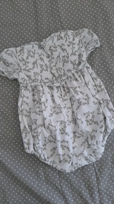 Neck & Neck Spieler Gr. 68/74 Mädchen, Baby Bloomers, Sommer, Mille Fleurs, Einteiler