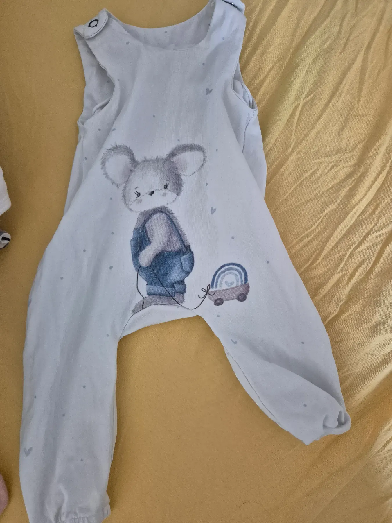 handmade Strampler mit Maus
