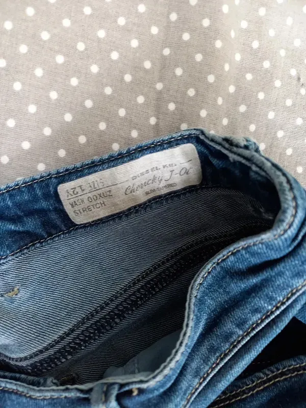 Diesel Jeans Gr 152, Mädchen, Skinny Fit, Hose, schmal, navy, dunkelblau
