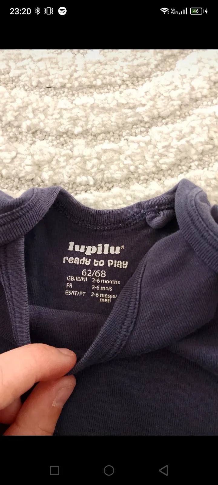 Basic Kurzarmbody von Lupilu | 62/68